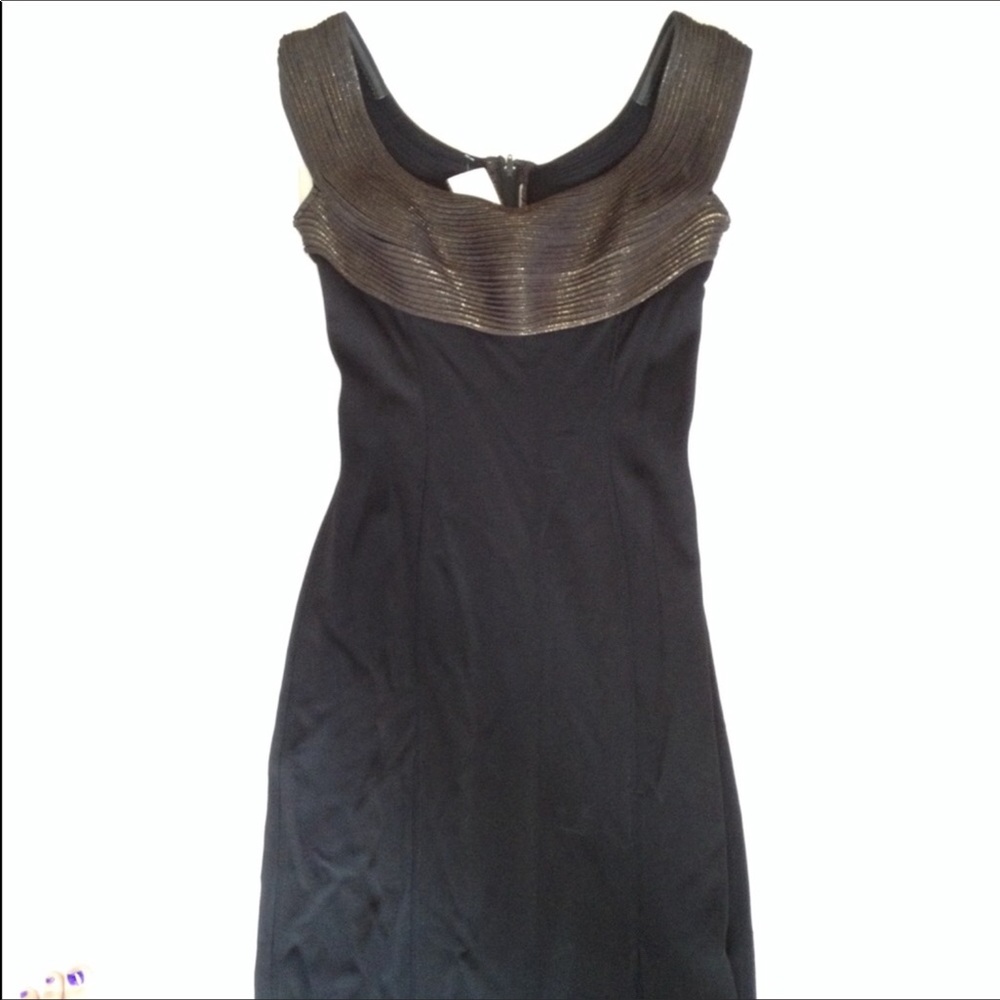 Vintage Black and Gold Dress
